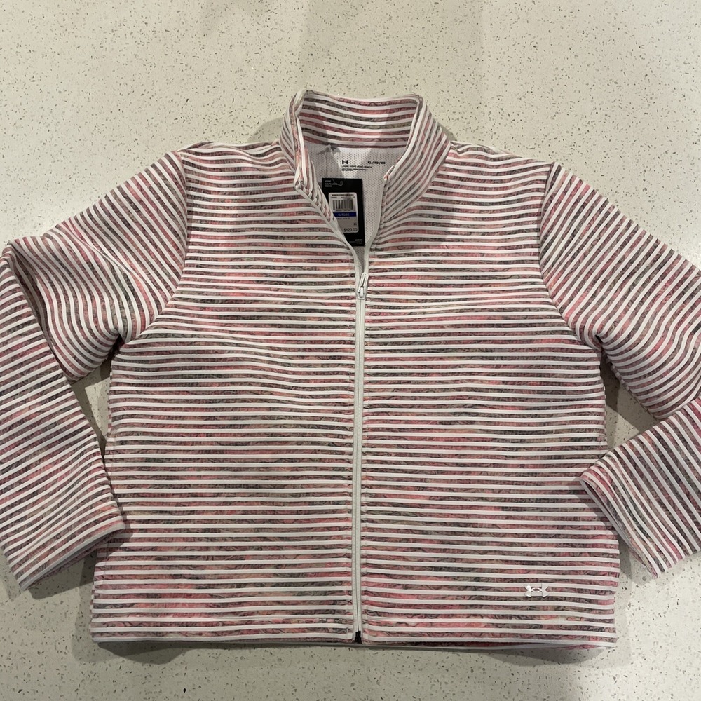 Under Armour Loose Fit Womens Full-Zip Jacket Sz XL NEW 1366001 100 RARE